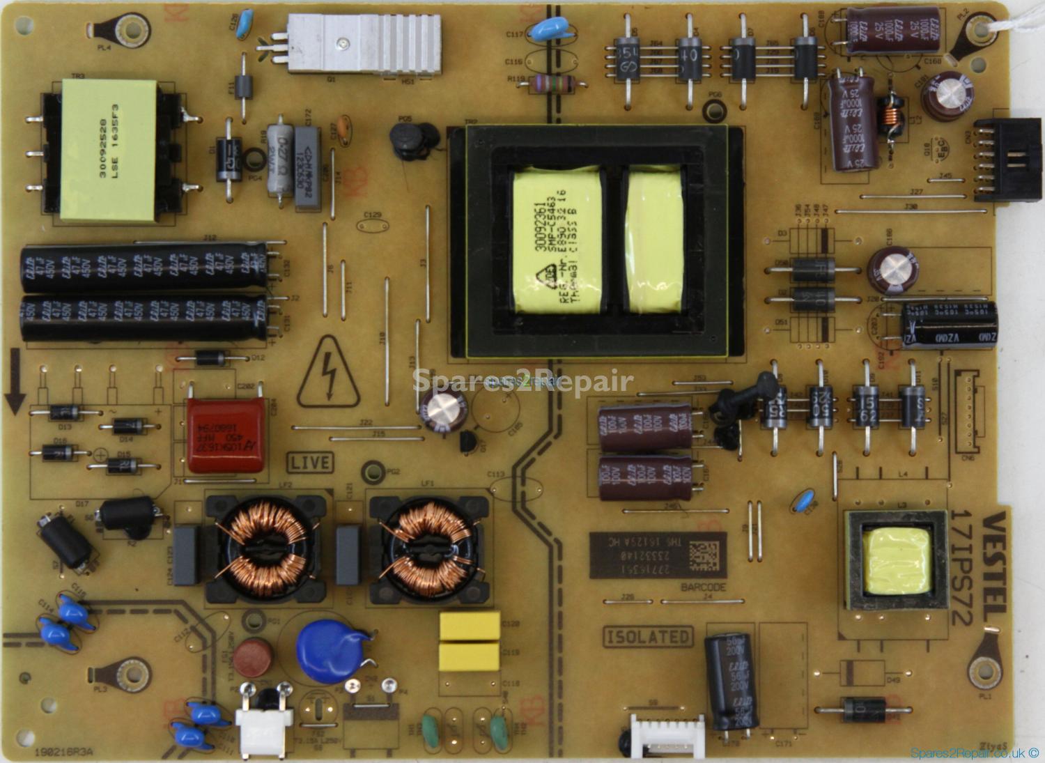 Linsar 55UHD200 - Power Supply - 23332140 - 17IPS72 - 190216R3A