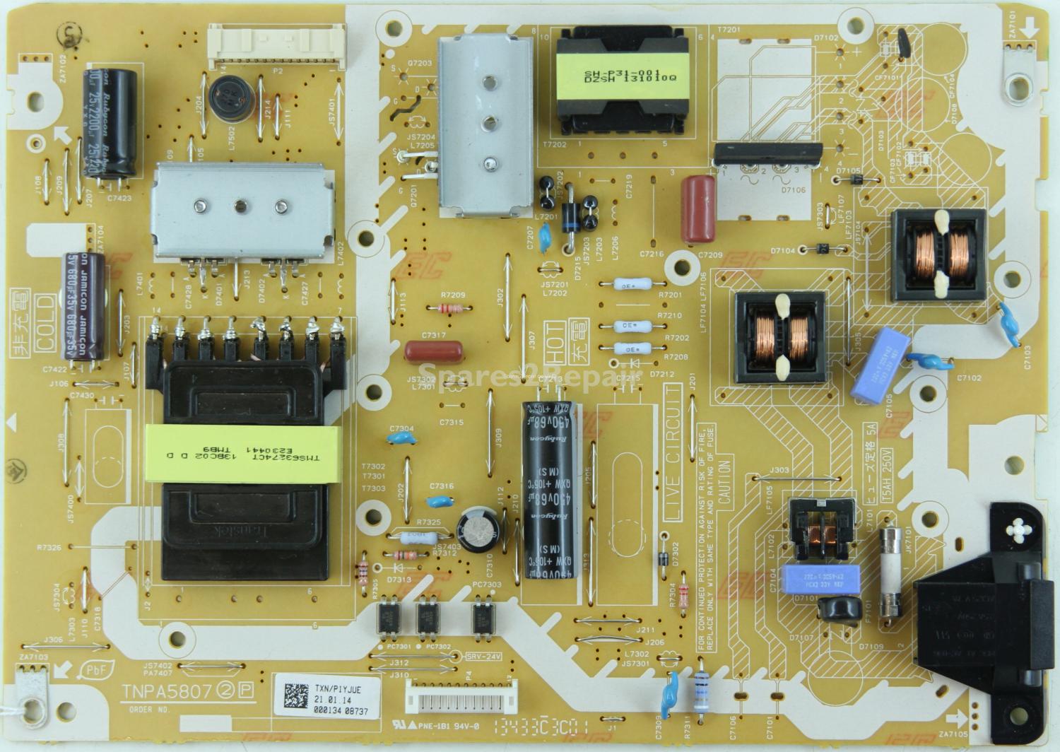Panasonic TX-L50GM6B - PSU - TNPA5807 2P - TXN/P1YJUE