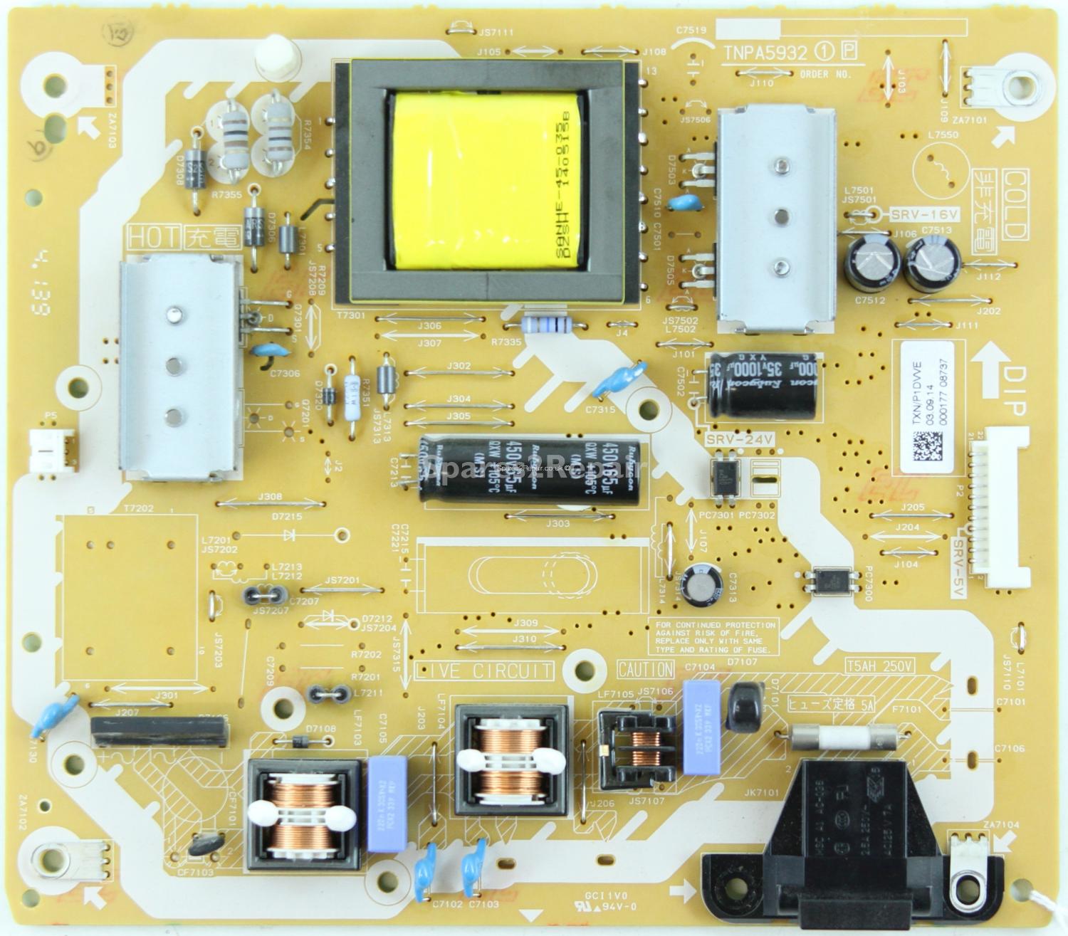 Panasonic TX-39AS500B - Power Supply - TXN/P1DVVE - TNPA5932 1P