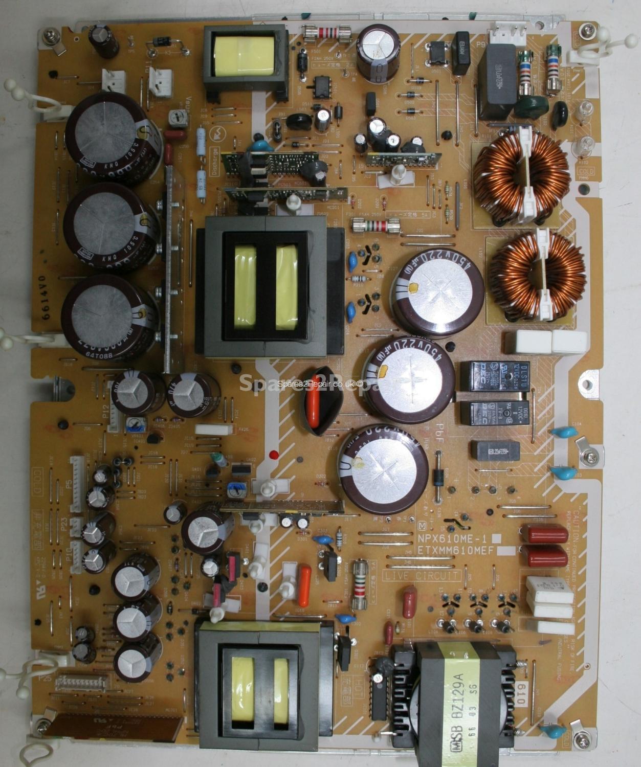 Panasonic TH-50PX600B - PSU - NPX610ME-1 - ETXMM610MEF