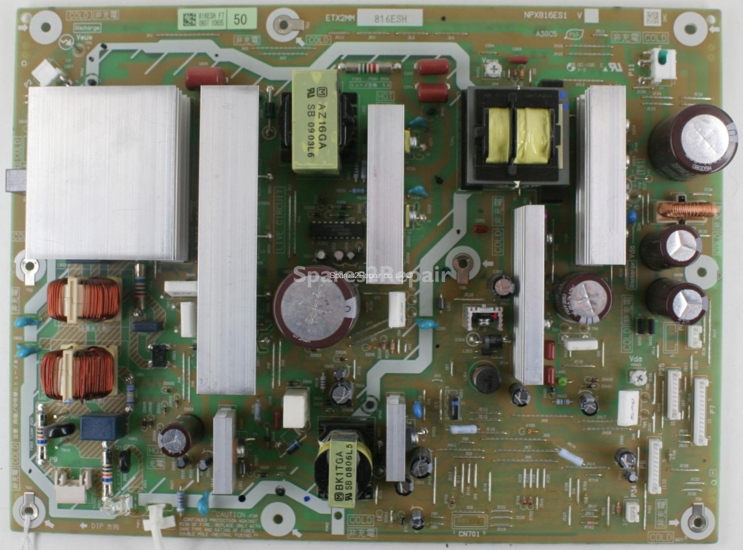 Panasonic TX-50G20BA - PSU - ETX2MM 816ESH F7 - NPX816ES1