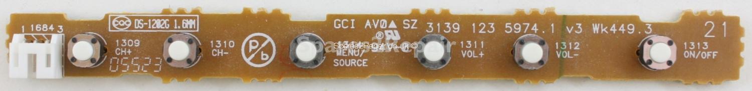 Philips 20PF4121/05 - Buttons - 3139 123 5974.1 v3