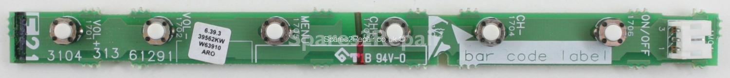 Philips 42PF7621D/10 - Buttons - 3104 313 61291