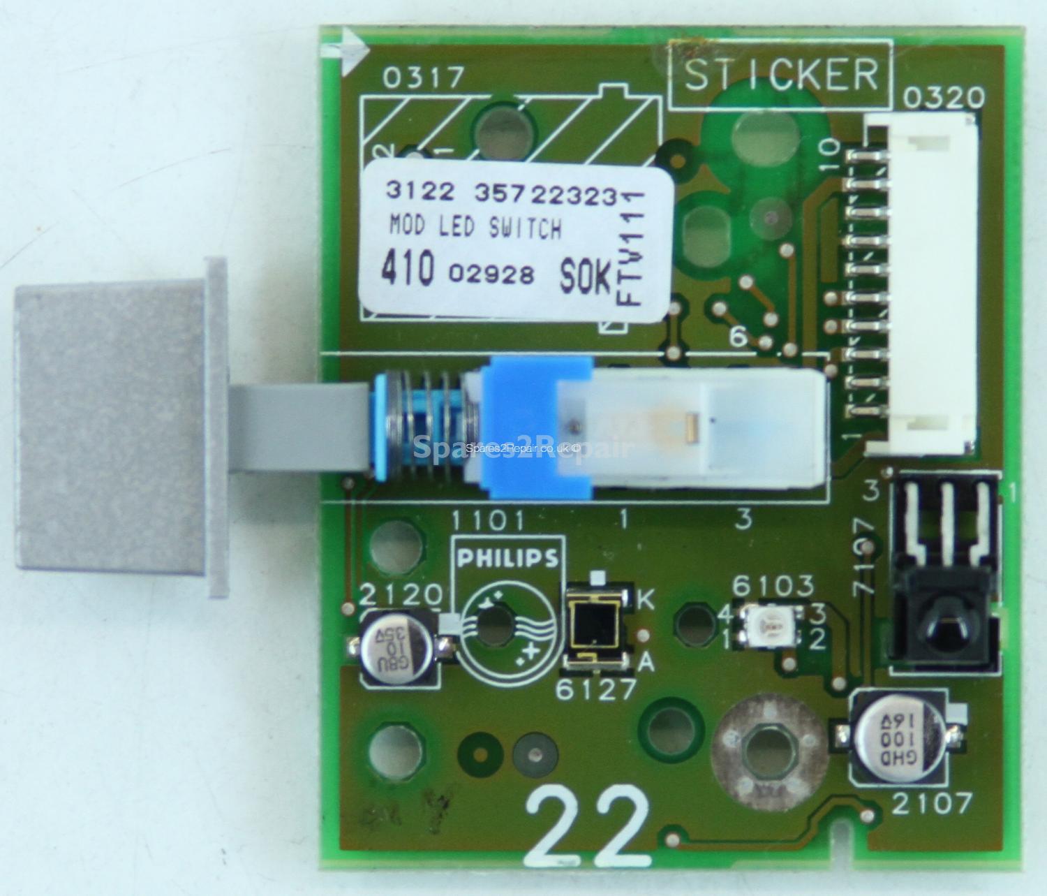 Philips 42PF9945/12 - Power Button - 3122 357 22323 - 8204 000 66761
