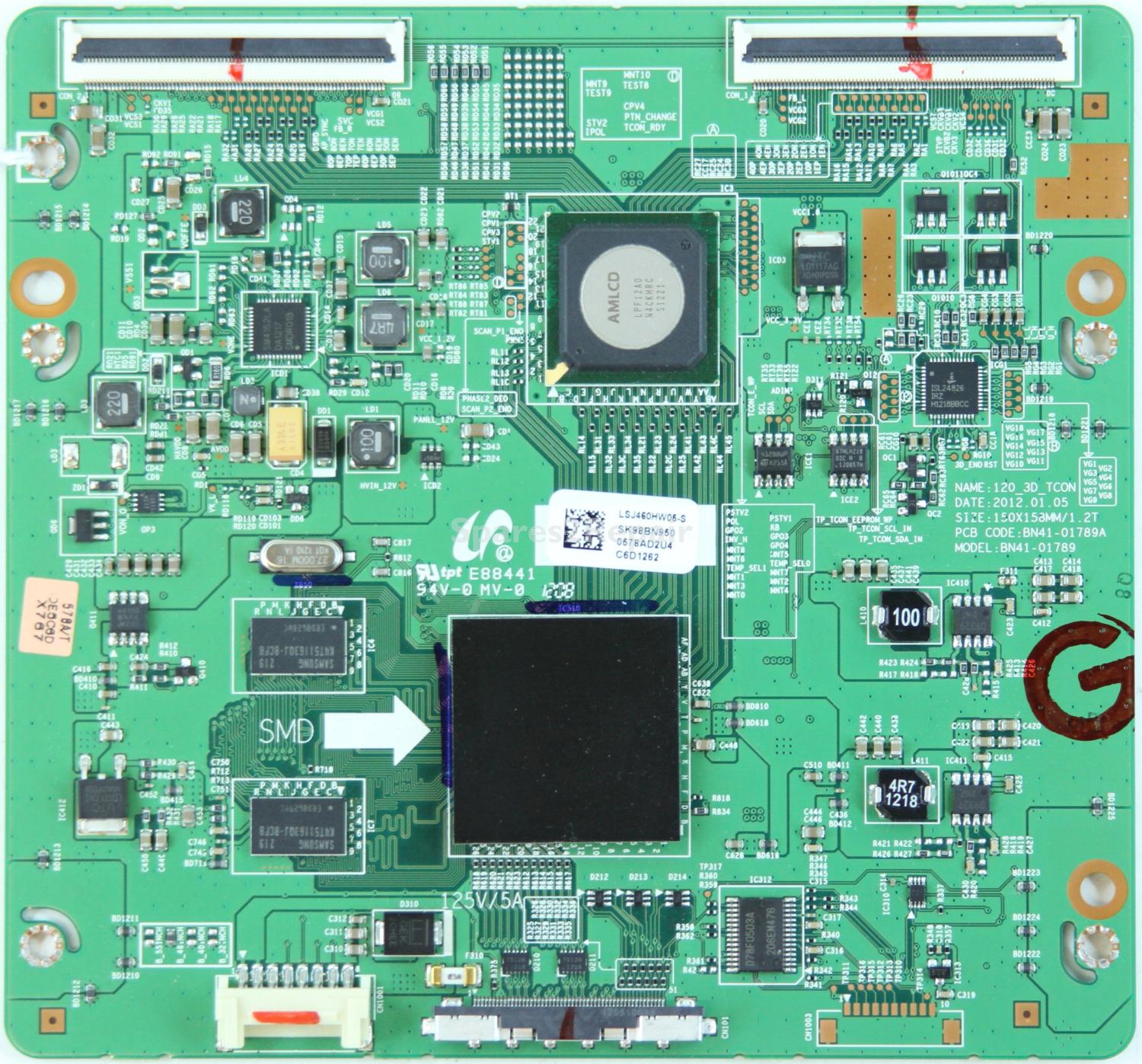 Samsung UE46ES6560U - T-Con - BN95-00578A - BN41-01789A - 120_3D_TCON - LSJ460HW05-S