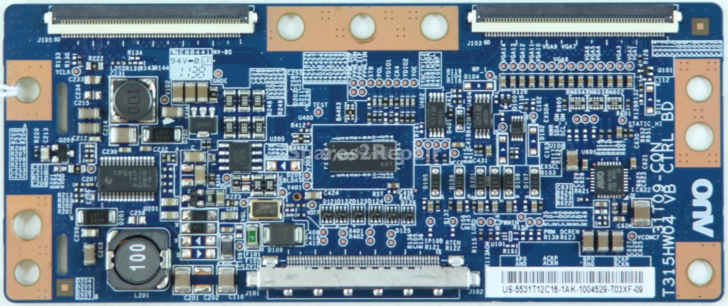 Samsung UE32D5000 - LVDS - 55.31T12.C16 - 31T09-C0N - T315HW04 VB CTRL BD