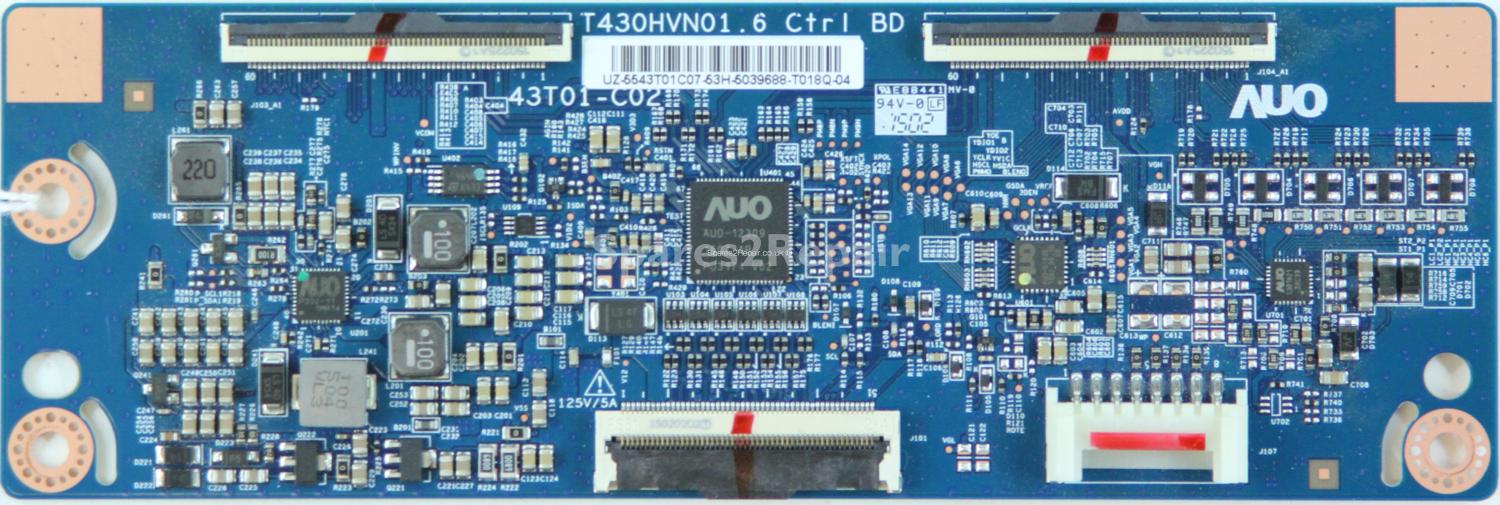 Samsung UE43J5500AK - T-Con - 55.43T01.C07 - 43T01-C02 - T430HVN01.6 Ctrl BD