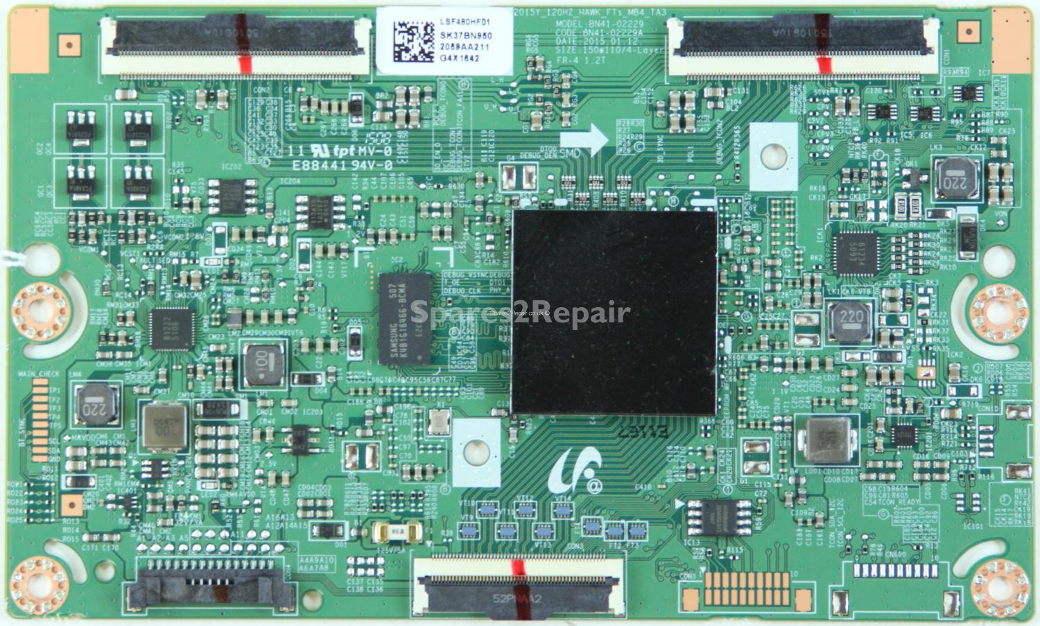 Samsung UE48J6300AK - T-Con - BN95-02059A - BN41-02229A - LSF480HF01 - 2015Y_120HZ_HAWK_FTs_MB4_TA3