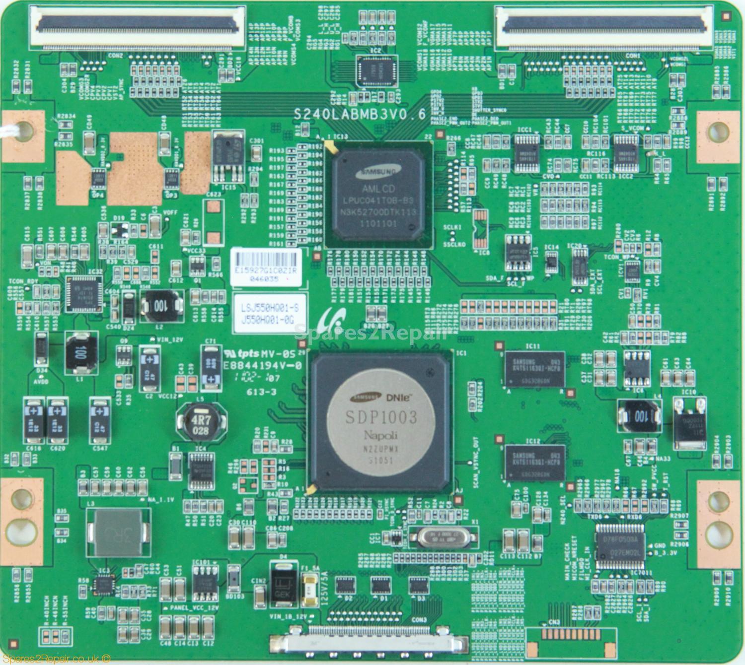 Samsung UE55D8000 - T-Con - LJ94-15927G - LSJ550HQ01-S - S240LABMB3V0.6