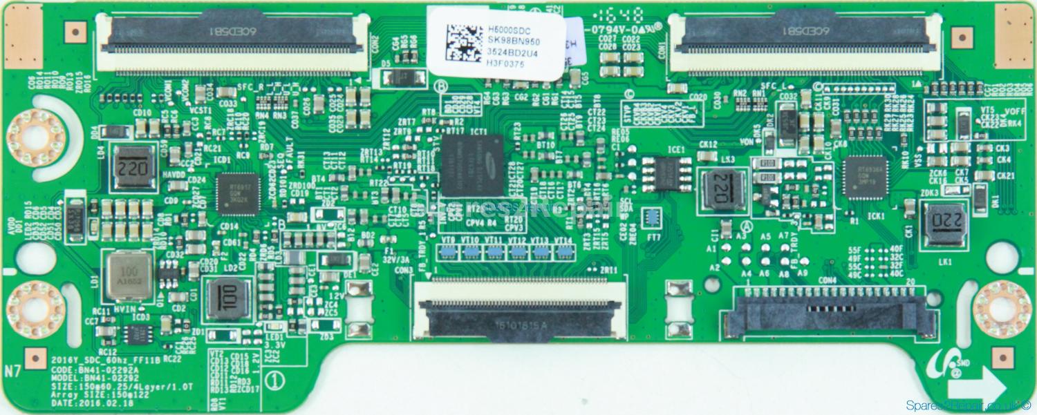 Samsung DC32E - T-Con - BN95-03524B - BN41-02292A - H5000SDC - 2016Y_SDC_60hz_FF11B