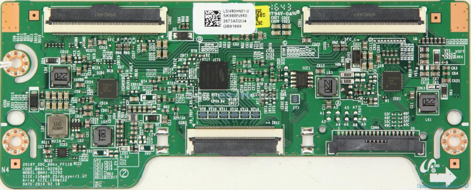 Samsung UE49K5600AK - T-Con - BN95-02673A - BN41-02292A - 2016Y_SDC_60hz_FF11B - LSI490HN01-V