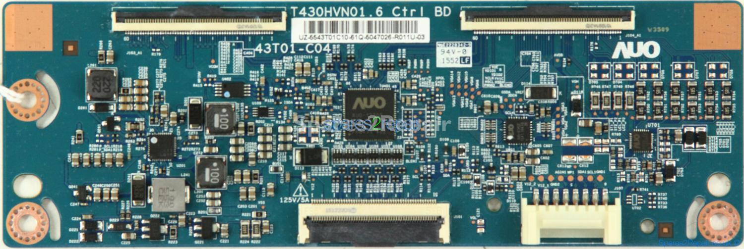 Samsung HG43ED690MB - T-Con - 55.43T01.C10 - 43T01-C04 - T430HVN01.6 Ctrl BD