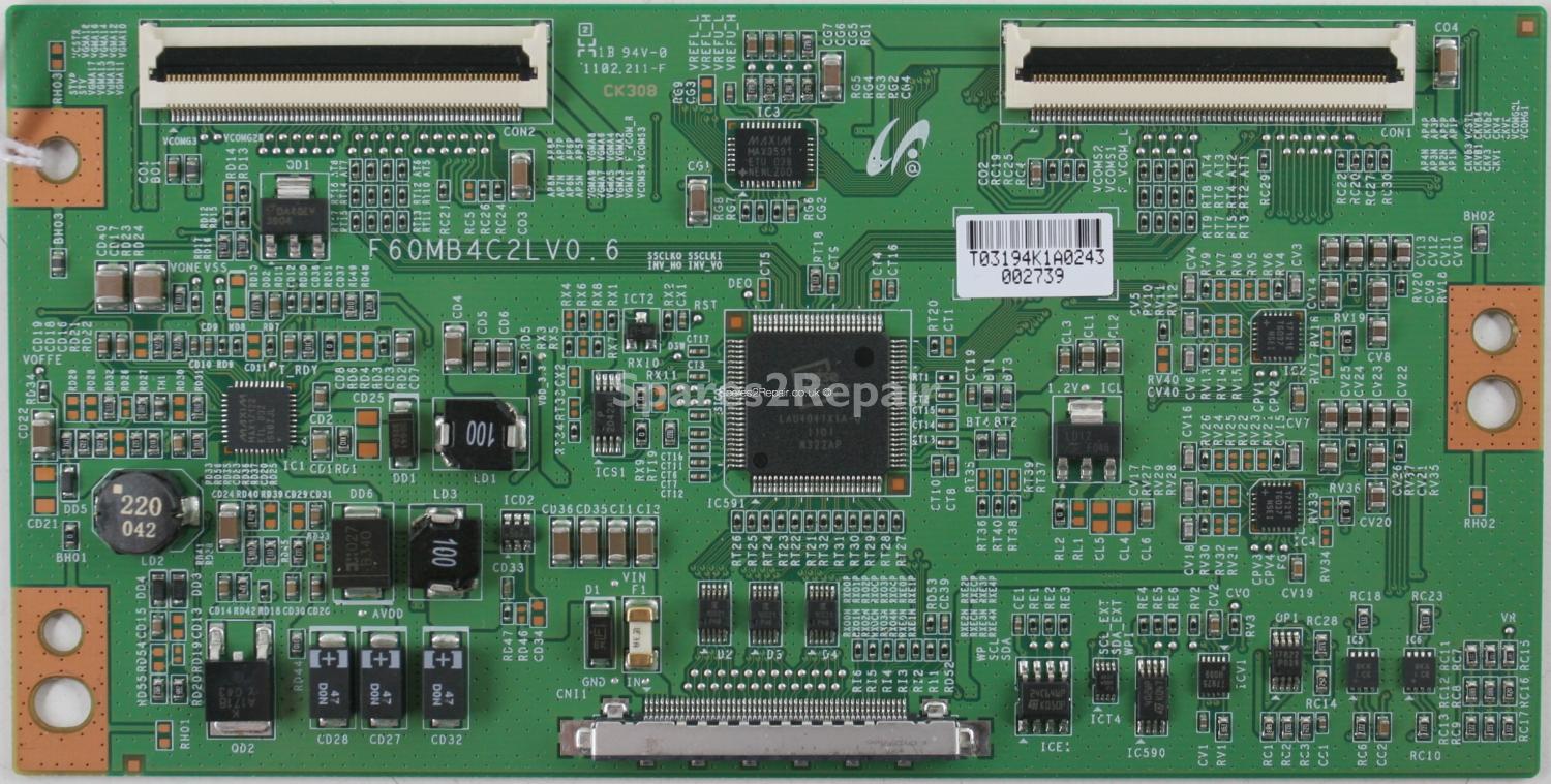 Samsung LE46C580J1K - T-Con - LJ94-03194K - F60MB4C2LV0.6