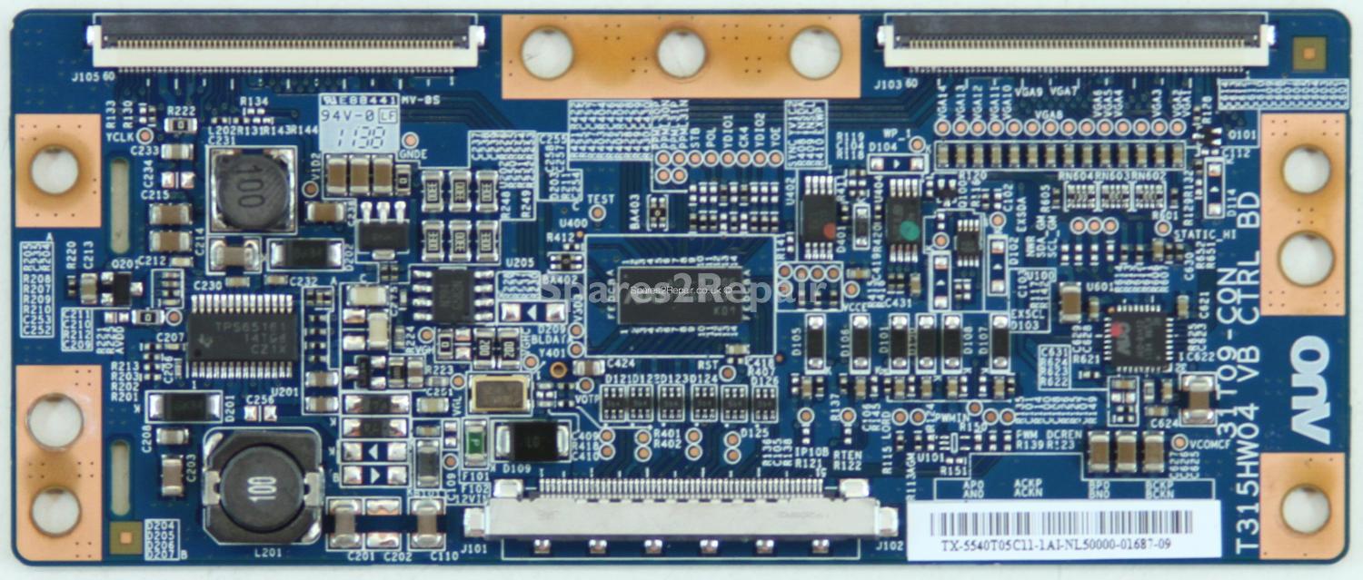 Samsung UE40D5520 - T-Con - 55.40T05.C11 - 31T09-C0N - T315HW04 VB CTRL BD