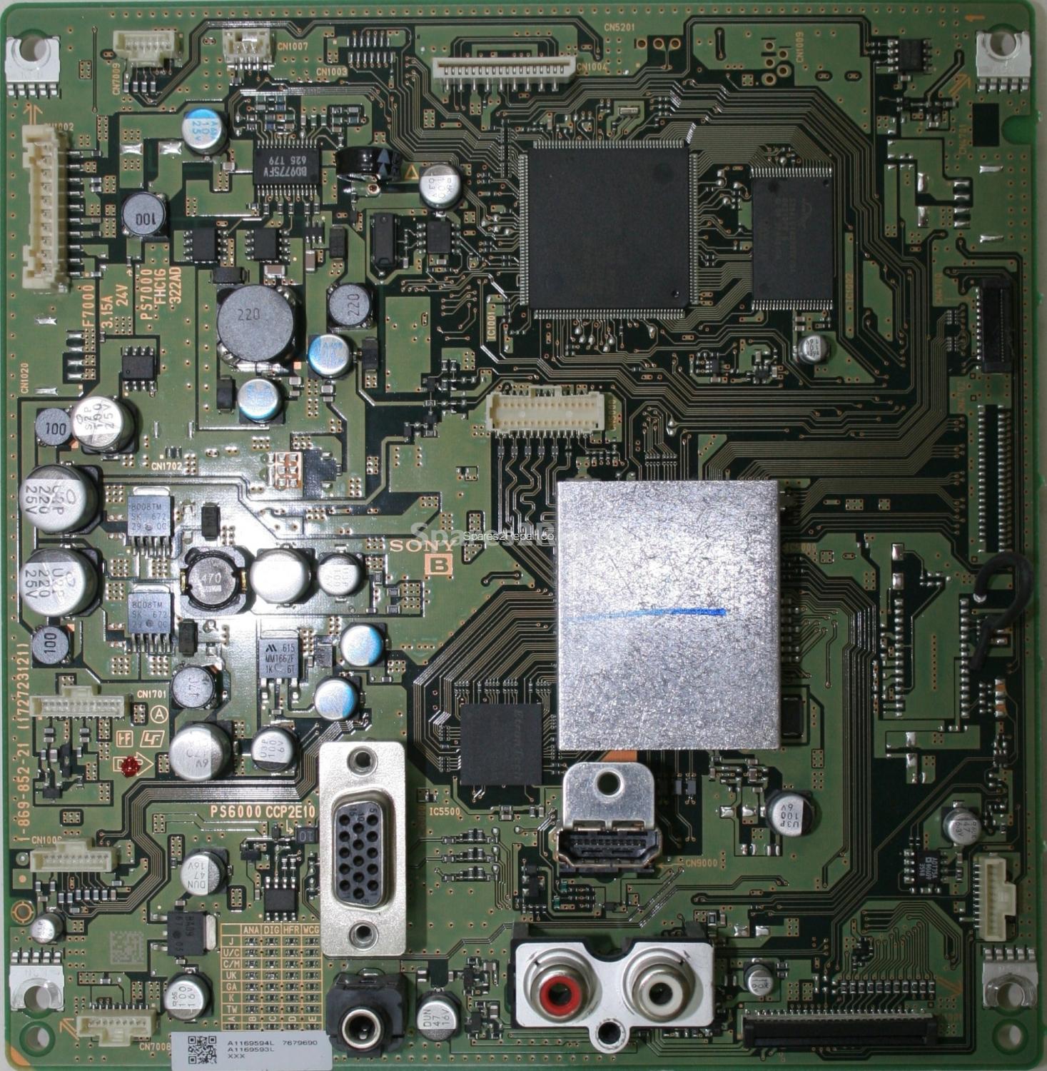 Sony KDL-40S2030 - HDMI - 1-869-852-21 - 172723121 - A1169594L - A1169593L