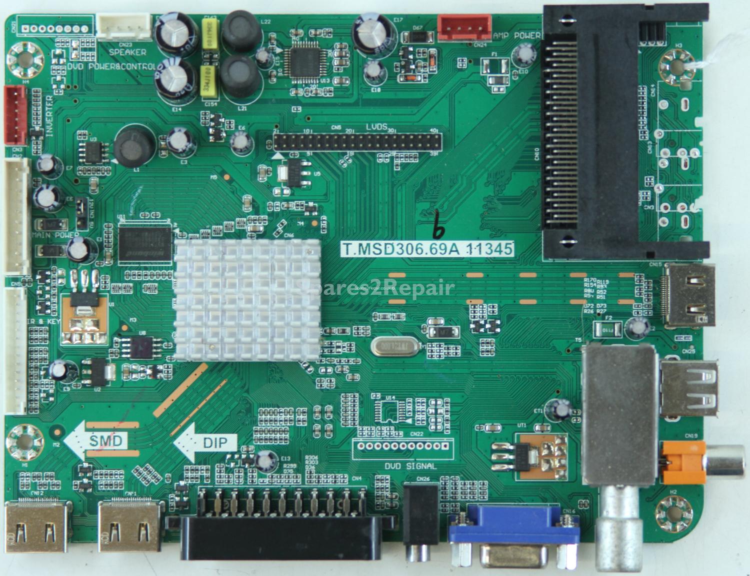 Technika W32/189G-GB-FTCU-UK - Main AV - T.MSD306.69A 11345 - 4501350 - 1A1L3252 - LTA320HN02