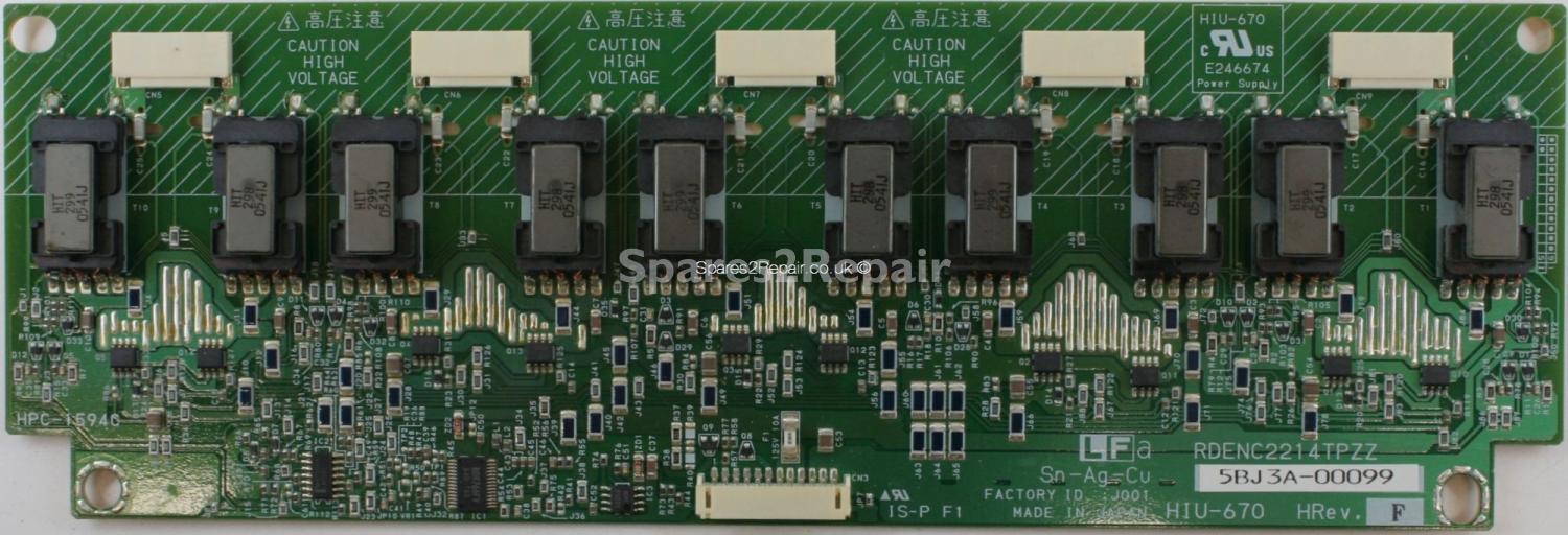 Technosonic LCD2050D - Inverter - HPC-1594C - RDENC2214TPZZ - 5BJ3A-00099 - HRev.F - HIU-670