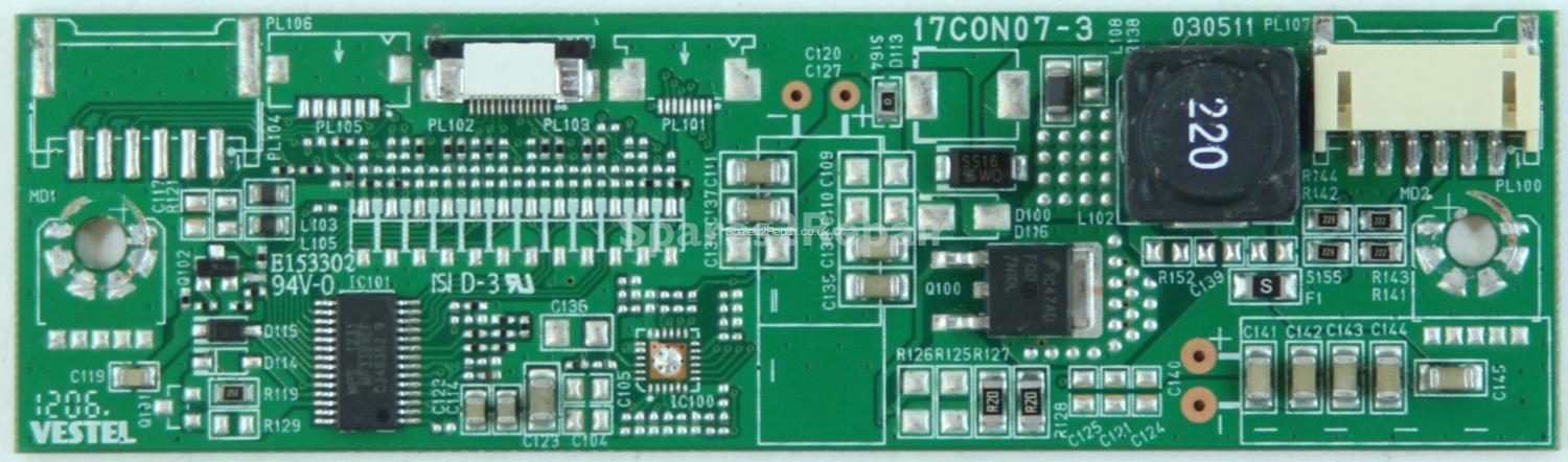 Toshiba 24D1334B2 - LED Driver Board - 23076582 - 17CON07-3 - 030511
