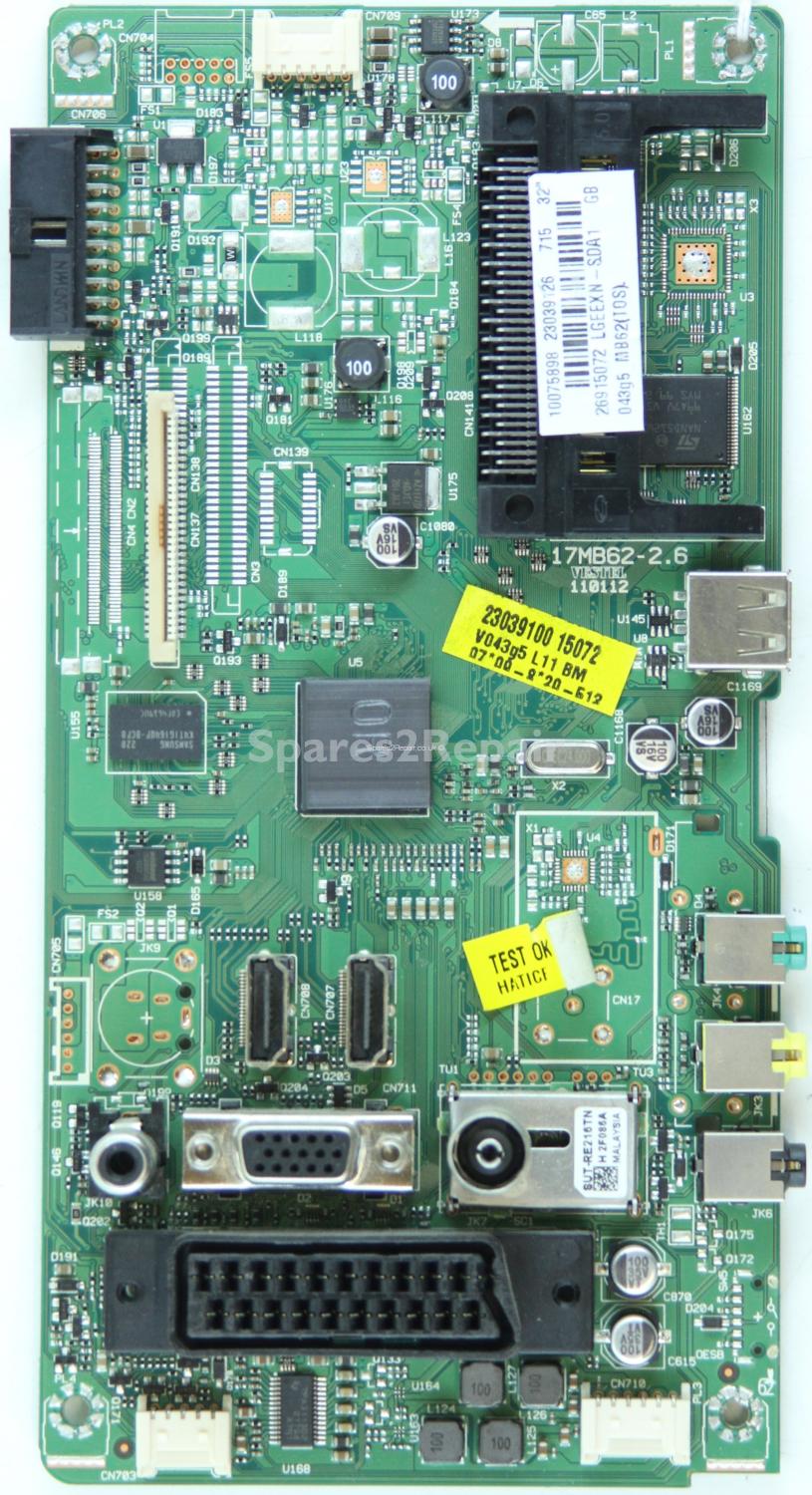 Toshiba 32BL502B - Main AV - 23039126 - 17MB62-2.6 - 110112