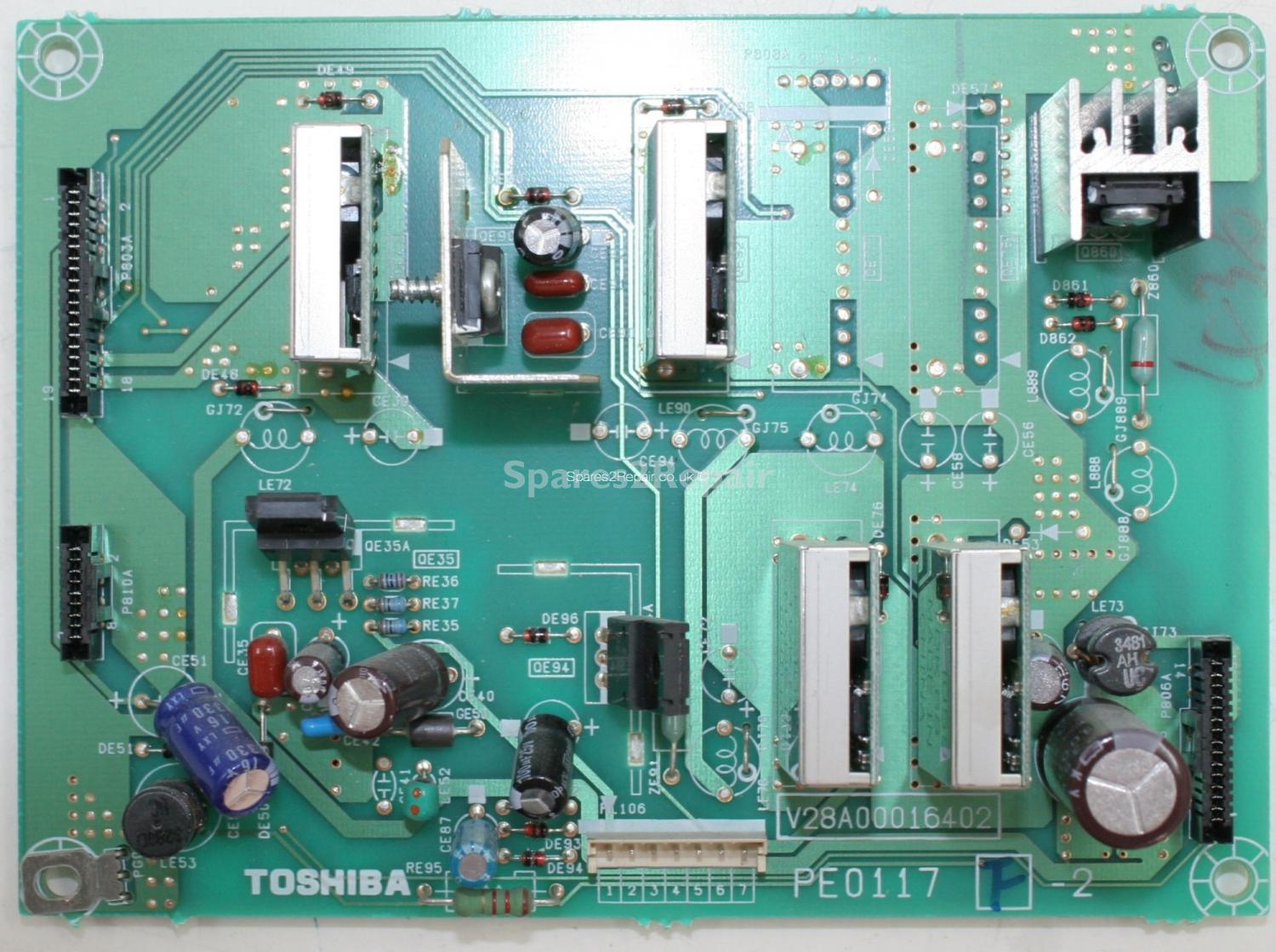 Toshiba 37WLT66s - Board - PE0117 F-2 - V28A00016402