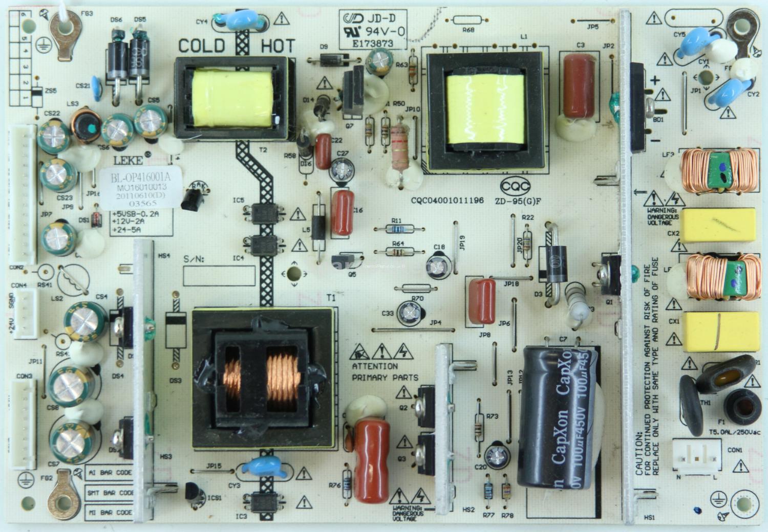 Unknown 32 Inch - PSU - BL-OP416001A - 20110610(D) - MO16010013 - CQC04001011196